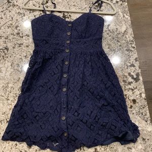 Lace Button Up Dress